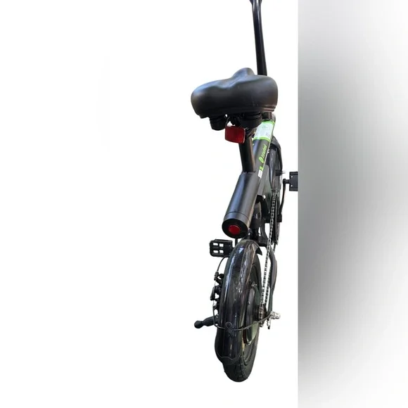Electric Foldable Bike in Black and Green - Compact Commuter - Picture 5 of 5